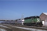 BNSF 2374 leading Amtrak